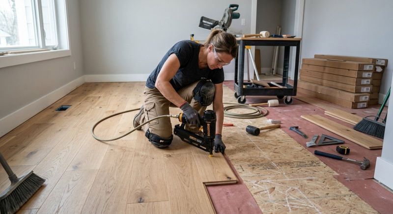Hardwood Floor Installation in Galena, OH