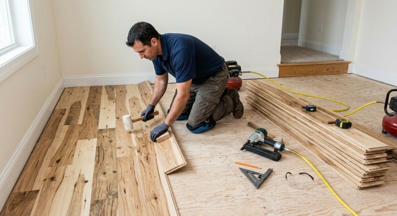 Hickory Floor Installation in Pickerington, OH