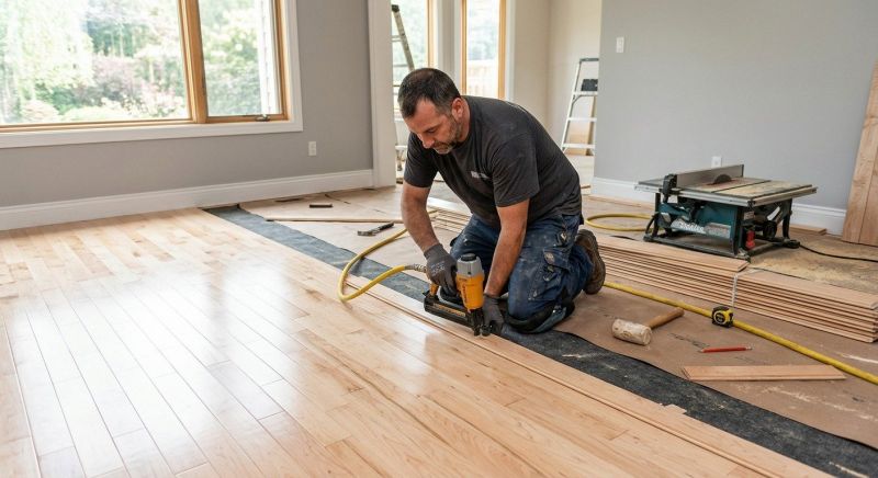 Maple Flooring Installation in Grove City, OH