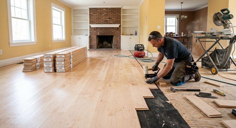 Maple Flooring Installation in Reynoldsburg, OH