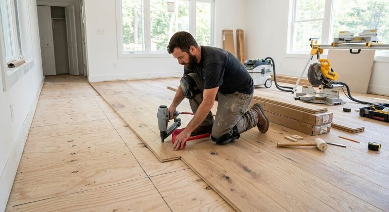 Oak Floor Installation in Lewis Center, OH