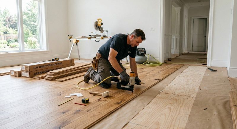 Oak Floor Installation in Pickerington, OH