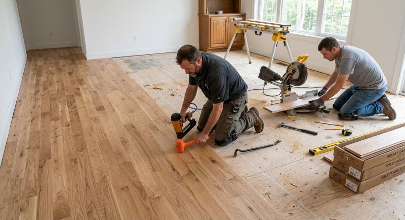 Oak Floor Installation in Pickaway County, OH