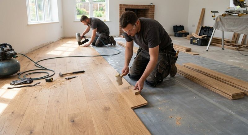 Oak Floor Installation in Thornville, OH