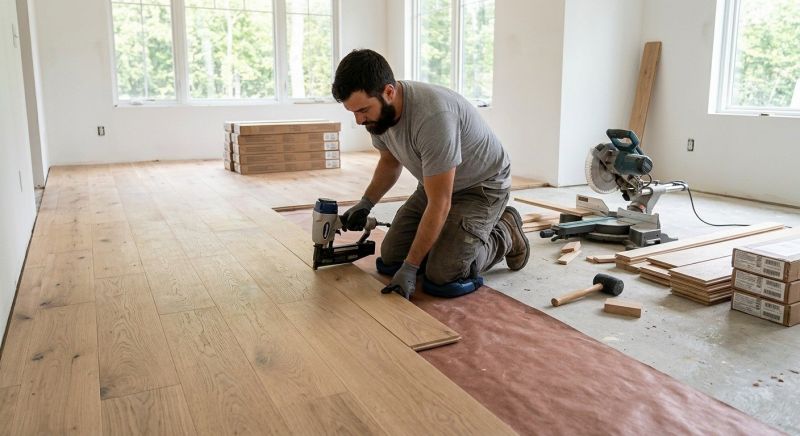 Oak Floor Replacement in Pickerington, OH