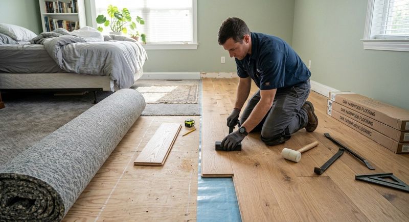 Oak Floor Replacement in Pickerington, OH