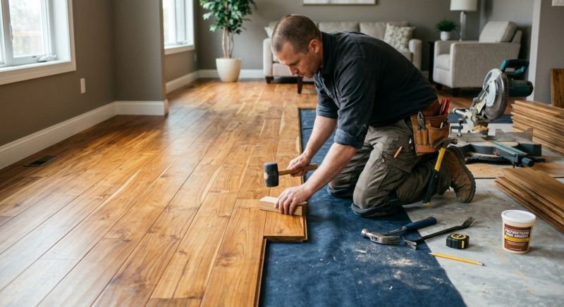 Teak Flooring Installation in Pickerington, OH