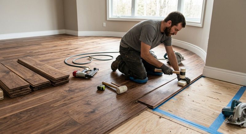 Walnut Flooring Installation in Pickerington, OH