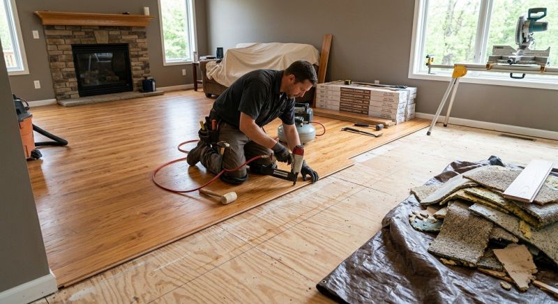 Wood Floor Replacement in Galena, OH