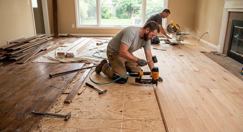 Wood Floor Replacement in Heath, OH